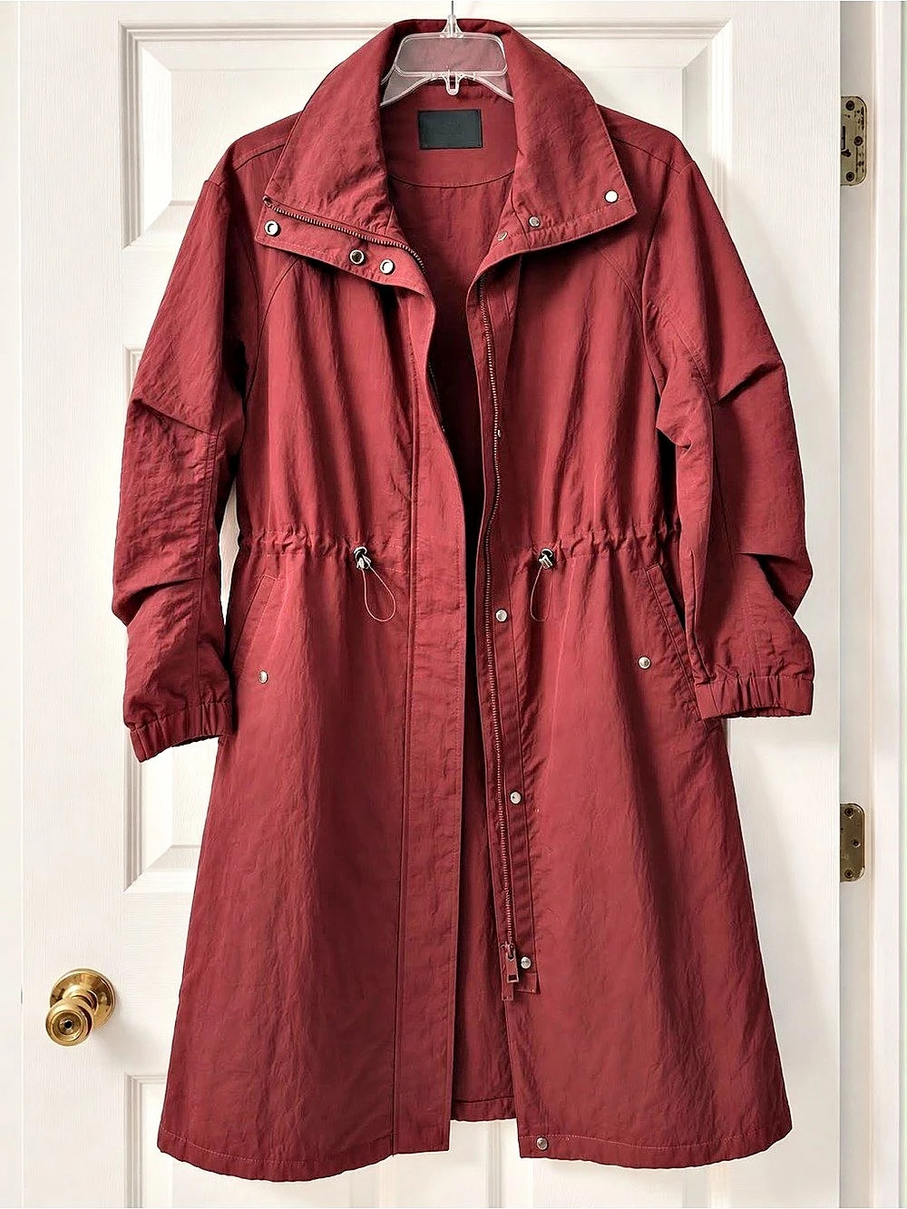 Burgundy trench Coat